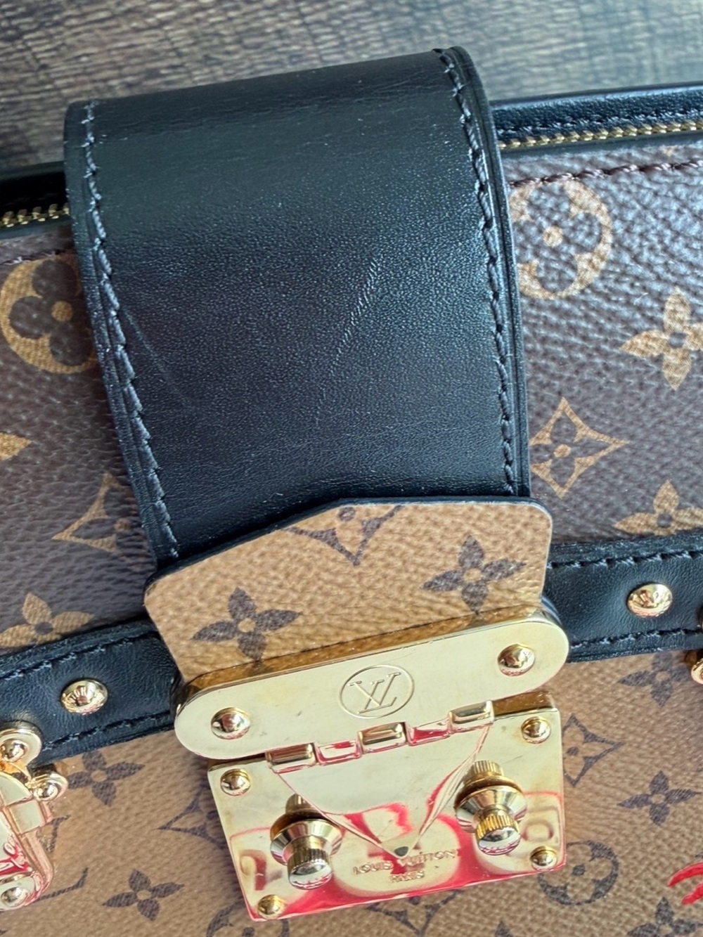 Authentic Louis Vuitton Trunk Reverse Monogram Crossbody Handbag Purse Bag - Picture 6 of 16